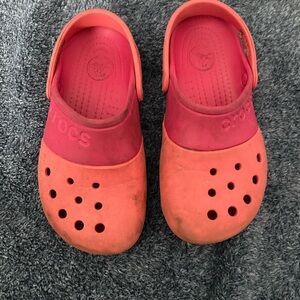 CROCS Kids' Red and Orange Water Shoes